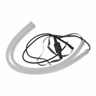 LED pásik, dynamické blinkre oranžová / pozičné svetlá biela, 45 cm