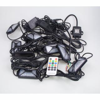 LED podsvetlenie podvozku RGB 12V, Bluetooth + DO, 10x 18W