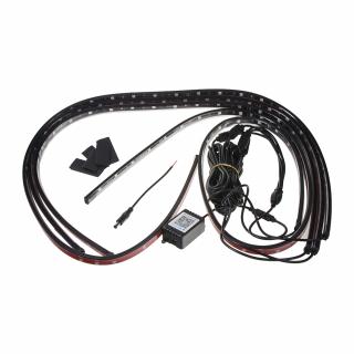 LED podsvetlenie vnútorné / vonkajšie RGB 12V, bluetooth, 4 pásky
