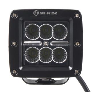 LED svetlo hranaté, 6x3W, 82x75x72mm, ECE R10