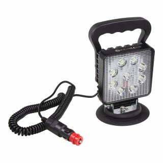 LED svetlo hranaté, 9x3W, 110x110x35mm, magnet, ECE R10