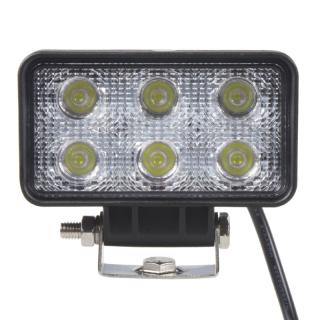 LED svetlo obdĺžnikové, 6x3W, 110x60x56mm, ECE R10