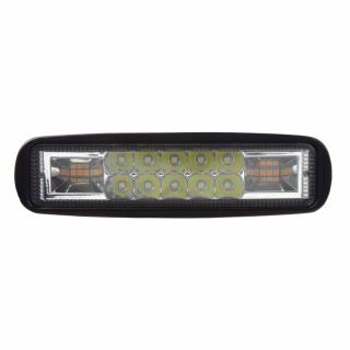 LED svetlo obdĺžnikové biele/oranžové, 48W, ECE R10