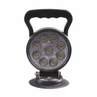 LED svetlo okrúhle, biele, 9x3W, ø114mm, magnet, ECE R10