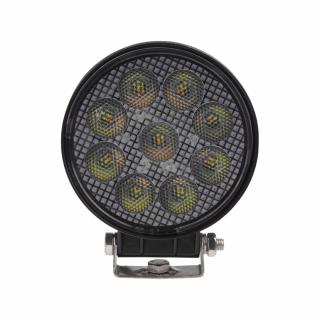 LED svetlo okrúhle, biele/oranžové, 9x3W/9x1W, ø114mm, ECE R10