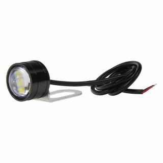 LED svetlo pre denné svietenie 21mm, 12V, biela (nie je vodotesné)