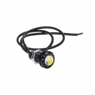 LED svetlo pre denné svietenie (eagle eye) 18mm, 12V, 3W, biela