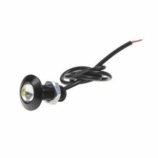 LED svetlo pre denné svietenie (eagle eye) 23mm, 12V, 3W, biela