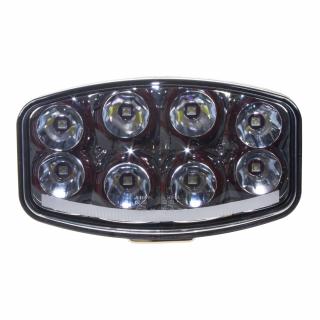 LED svetlo s pozičným svetlom oválne, 8x8W, 210x140mm, ECE R7/R10/R112