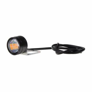 LED svetlo smerové 21mm, 12V, oranžová (nie je vodotesné)