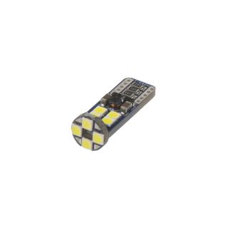 LED T10 biela, 12-24V, 12LED/3030SMD