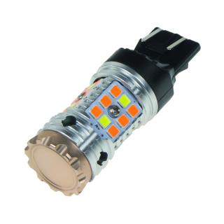 LED T20 (7443) biela/oranžová, CAN-Bus, 12V, 32LED/3030SMD