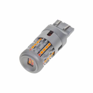 LED T20 (7443) oranžová/červená, 12/24V, CAN-Bus, 26LED SMD