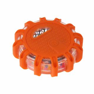 LED výstražné svetlo 12 + 3LED na 3x batériu AAA, červené