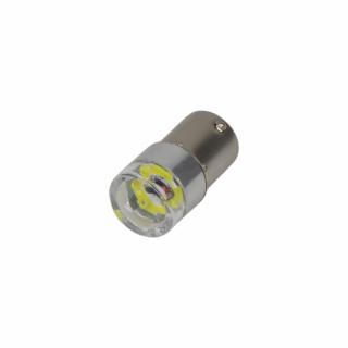 LED žiarovka 12V s päticou BA15S biela, COB LED