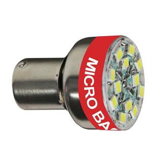 LED žiarovka BA15S 12V so signalizáciou cúvania Bi-Bi-Bi...