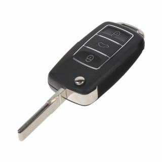 Náhr. obal kľúča pre Škoda, VW, Seat, 3-tlačítkový, čierny