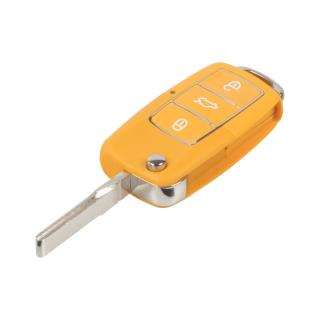 Náhr. obal kľúča pre Škoda, VW, Seat, 3-tlačítkový, oranžový