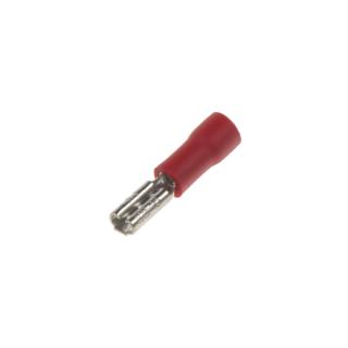 Objímka plochá 2,8 mm červená, 100 ks