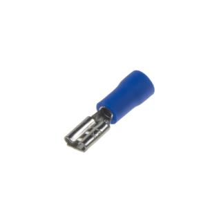 Objímka plochá 4,8 mm modrá, 100 ks