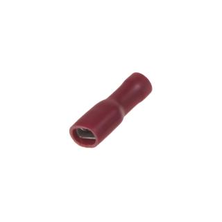 Objímka plochá izolovaná 4,8 mm červená, 100 ks