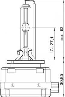 OSRAM 12V D3S 35W xenárk (1ks)