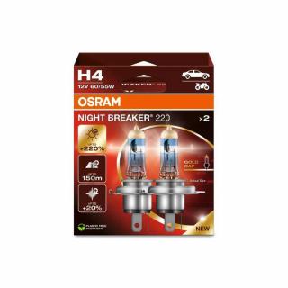 OSRAM 12V H4 60/55W night breaker 220 (2ks) Duo-box