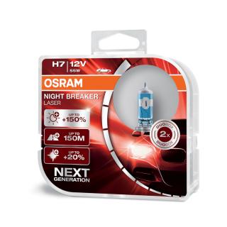 OSRAM 12V H7 55W night breaker laser (2ks) Duo-box