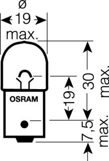 OSRAM 12V R5W (BA15s) 5W štandard (10ks)