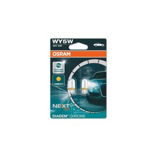 OSRAM 12V WY5W (W2, 1x9, 5d) 12V diadem chrome (2ks) oranžová Duo-blister