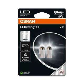 OSRAM LED 12V W2, 1x9, 5d blister 2ks 6000K (2ks) Duo-blister