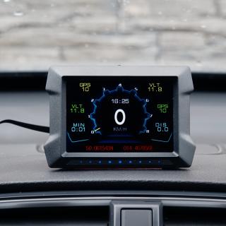 Palubný DISPLEJ 3,5" LCD, GPS merač rýchlosti so vstavaným viacosým gyroskopom a prísavkou