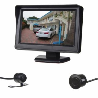 Parkovací systém so 4-mi snímačmi a kamerou + LCD 4,3"