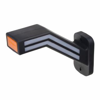 Pozičné LED (tykadlo) gumové pravé - červeno/bielo/oranžové, 12-24V,ECE