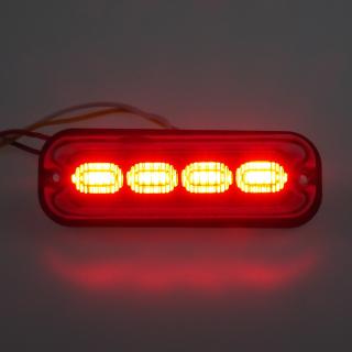 PREDATOR 4x4W LED, 12-24V, červený, ECE R10