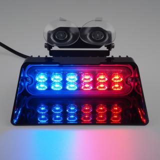 PREDATOR LED vnútorné, 12x LED 3W, 12/24V, červeno-modrý, ECE R10