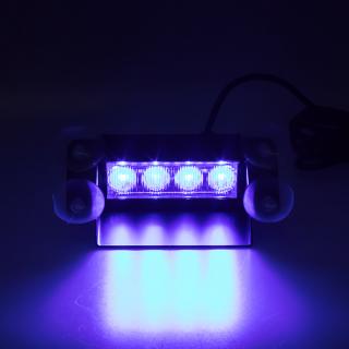 PREDATOR LED vnútorné, 4x3W, 12-24V, modrý, 145mm