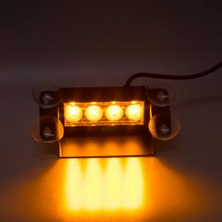 PREDATOR LED vnútorné, 4x3W, 12-24V, oranžový, 145mm