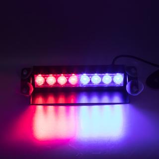 PREDATOR LED vnútorné, 8x3W, 12-24V, červeno-modrý, 233mm