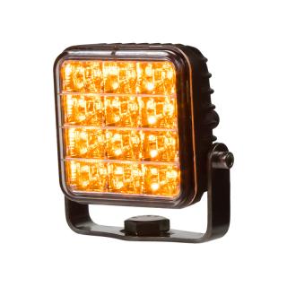 PREDATOR vonkajší, 10-30V, 12x2W SMD LED, oranžový, 74x74x38mm, ECE R65