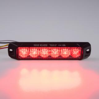 PROFI výstražné LED svetlo vonkajšie, červené, 12-24V, ECE R65