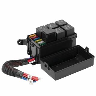 Reléový a poistkový box 6/6, osadený