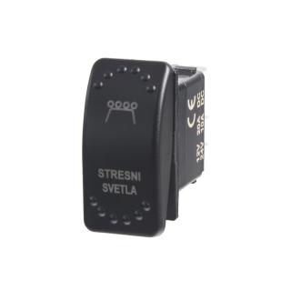 Rocker spínač STREŠNÉ SVETLÁ 12/24V