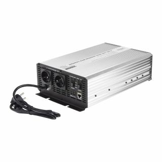 Sínusový menič napätia UPS 2000W 12/230V + nabíjačka 12V/15A