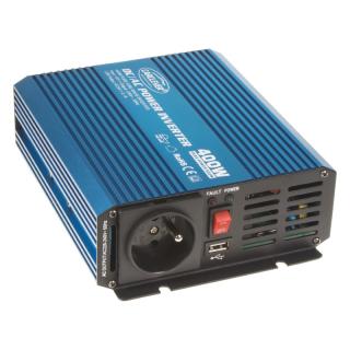Sínusový menič napätia z 12/230V + USB, 400W