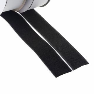 Suchý zips samolepiaci, SET slučky + háčiky 30mm x 25m