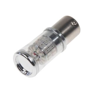 TURBO LED 12-24V s päticou BAU15S, 48W oranžová