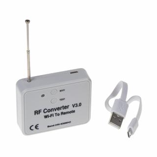 Univerzálny prevodník WIFI na RF k bránam, bránam