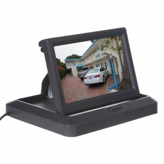 Výklopný monitor 5" čierny na palubnú dosku