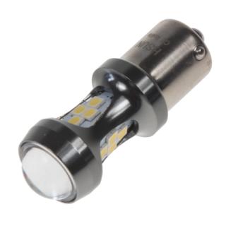 x LED BAU15s biela, 12-24V, 16LED/3030SMD